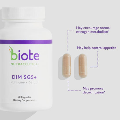 Biote Nutraceuticals - DIM SGS+ - Hormone + Detox (60Capsules)